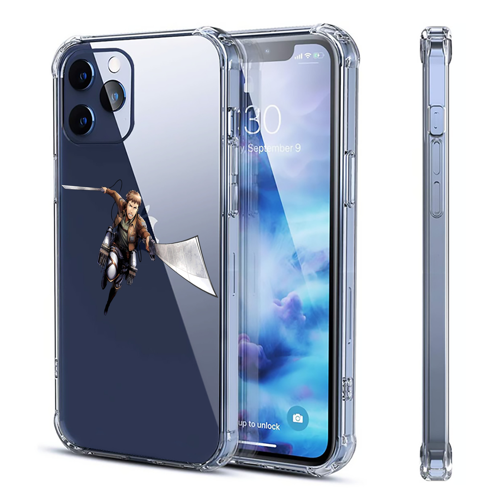 （画像用） 進撃の巨人 Attack on Titan 【iPhone 12シリーズ対応】透明スマホケース（クリアソフトケース）